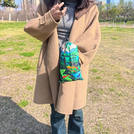 대형 하이킹 캠핑 해변 맞춤 인쇄 야외 방수 피크닉 담요 매트 