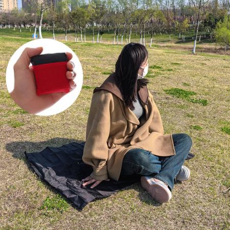 립스톱 나일론 방수 포켓용 소형 경량 컴팩트 포켓 담요 