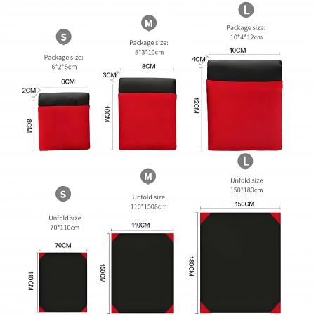 립스톱 나일론 방수 포켓용 소형 경량 컴팩트 포켓 담요 