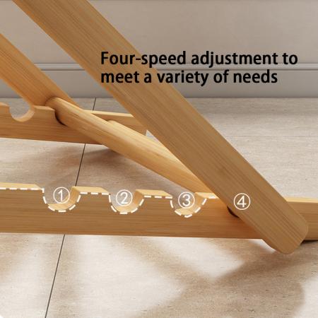 캠핑용 접이식 나무 라운지 접이식 해변 리클라이닝 의자 