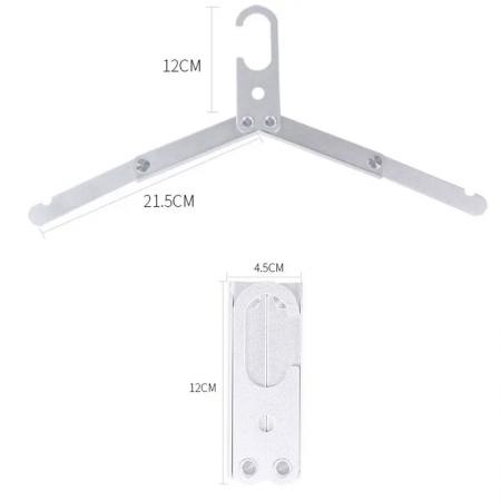 야외 캠핑 휴대용 알루미늄 합금 접이식 여행용 옷걸이 
