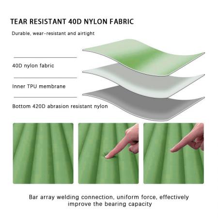 야외 캠핑 조절 각도 해변 캐주얼 휴대용 쿠션 에어 체어 침낭 