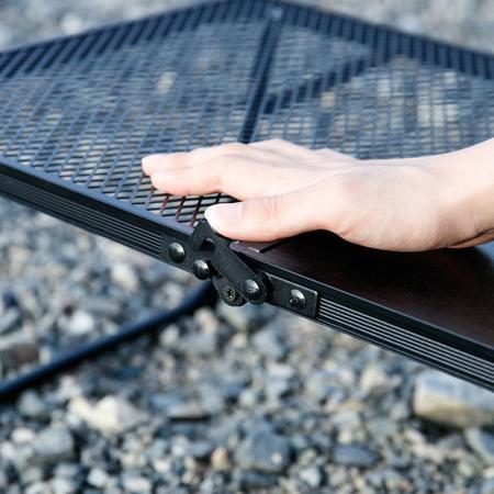 야외 정원 가구 초경량 휴대용 메쉬 캠핑 테이블 알루미늄 IGT 접이식 테이블 