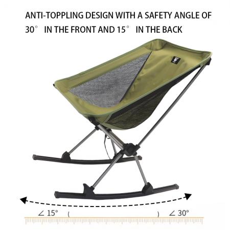 Feistel 캠프 의자 2개 세트 로킹 러너 액세서리 