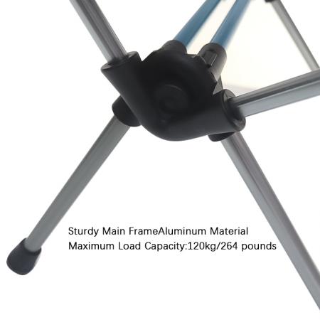 듀얼 바 구조 접이식 라이트 하이킹 캠핑 낚시 피크닉 여행 문 의자 