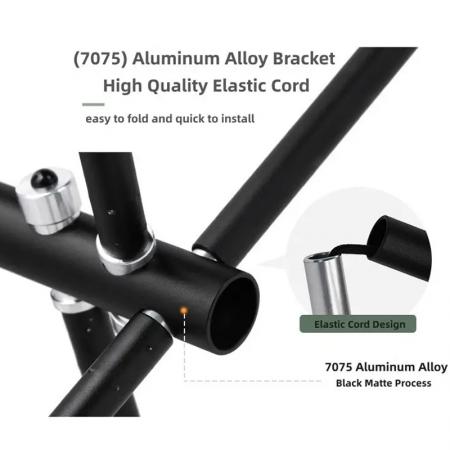 사이드 포켓이 있는 맞춤형 접이식 해변 피싱 의자, 포장 가능한 캠핑 의자 