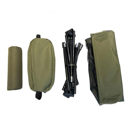 통기성이 좋은 넓은 문체어, 휴대용 접이식 평행봉형 등받이 높은 캠핑 비치 의자 