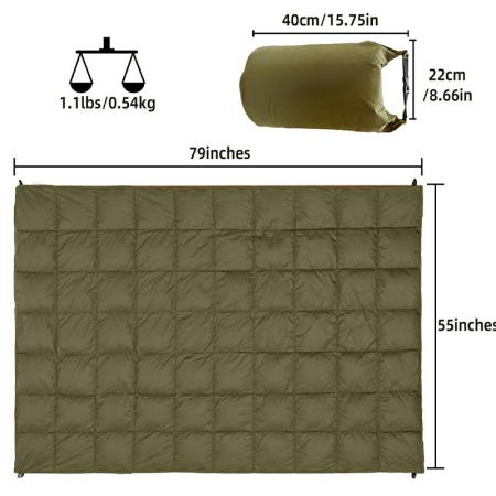캠핑을위한 2022 새로운 맞춤형 접이식 방수 야외 캠핑 담요 착용 가능한 나일론 담요 