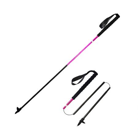 135g 초경량 3K 탄소 섬유 접이식 야외 하이킹 트레킹 폴 노르딕 워킹 스틱 