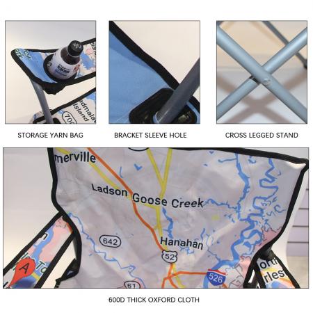 맞춤형 접이식 야외 안락의자, 여행, 낚시, 정원, 피크닉용, 도매 접이식 캠핑 의자 