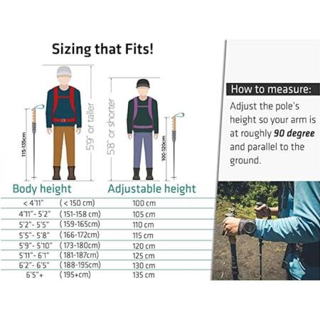 아마존 뜨거운 판매 OEM 접을 수있는 초경량 접을 수있는 접는 접는 스틱 트레킹 폴 foldable 