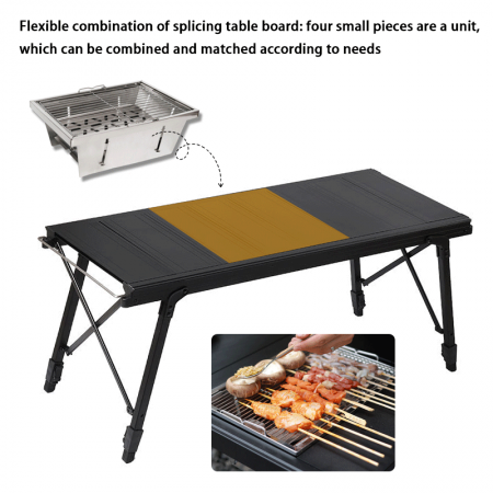 야외용 높이 조절 가능 경량 알루미늄 접이식 X자형 IGT 캠핑 테이블 