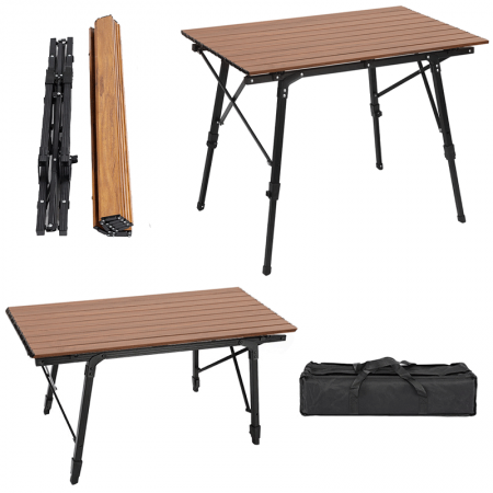 휴대용 가방이 포함된 초경량 접이식 해변 테이블, 야외 여행, 요리, 피크닉, 캠핑 테이블 