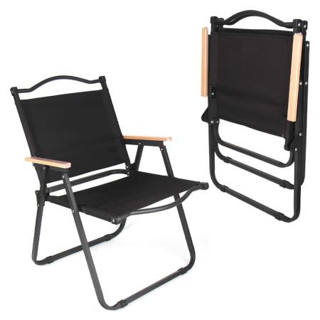 Outdoor Camping Lightweight Modern Design Foldable Wooden Frame Kermit Chair 