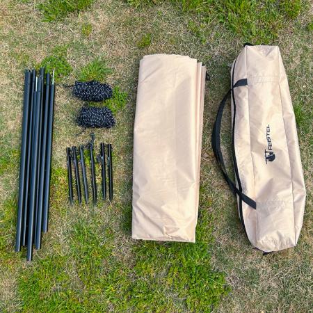 Outdoor Hiking Fishing Travel Portable Sturdy Waterproof Tent Tarp Easy Setup Sun Shade Shelter Tarp 