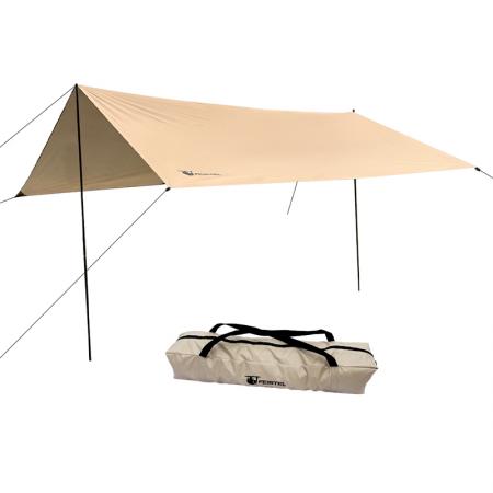 Outdoor Hiking Fishing Travel Portable Sturdy Waterproof Tent Tarp Easy Setup Sun Shade Shelter Tarp 