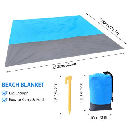 Waterproof Beach Mat Outdoor Portable Picnic Mat Camping Ground Blankets 