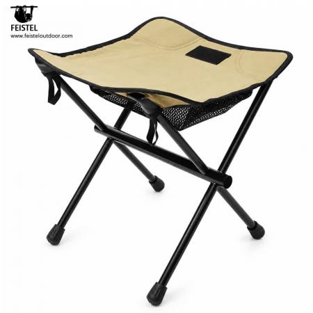 미니 접이식 캠핑 스툴 – 0.53kg 7075 알루미늄 삼각 의자, 31×10cm 컴팩트 수납 