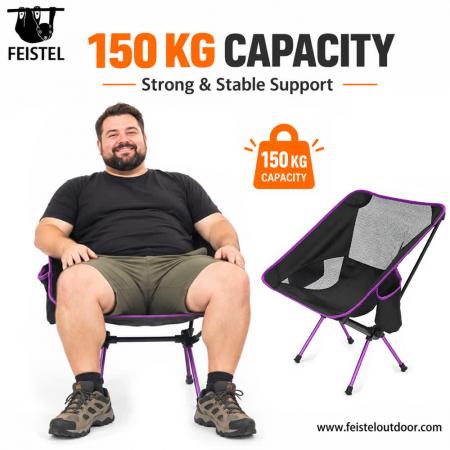 경량 여성용 캠핑 의자 – 2.29lb 휴대용 접이식 비치 체어, 7075 알루미늄, 120kg 하중 용량 